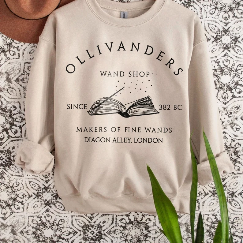 Ollivanders Wand Shop Wizard Book  Sweatshirts