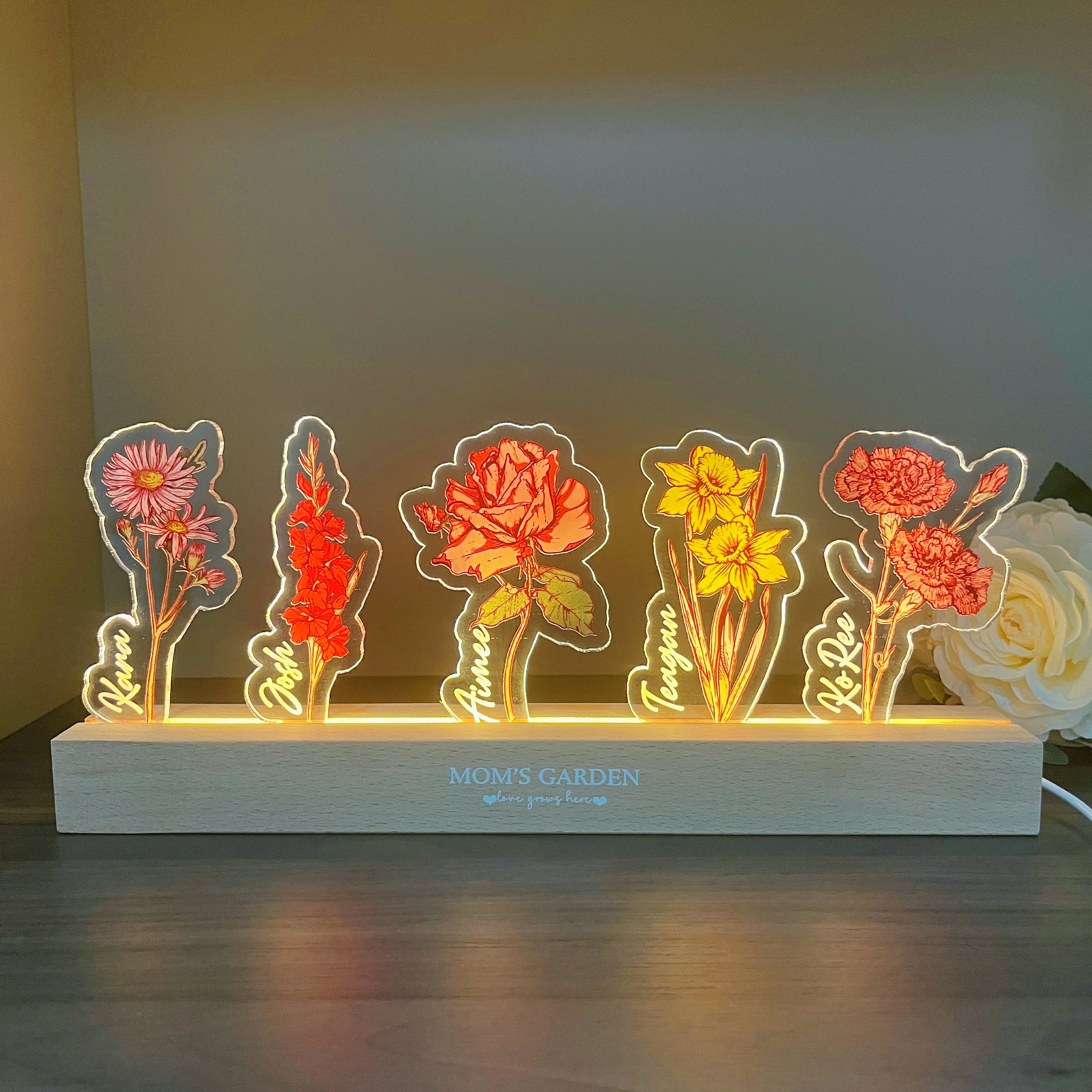 50%OFF-✨Custom Birth Flower LED Light