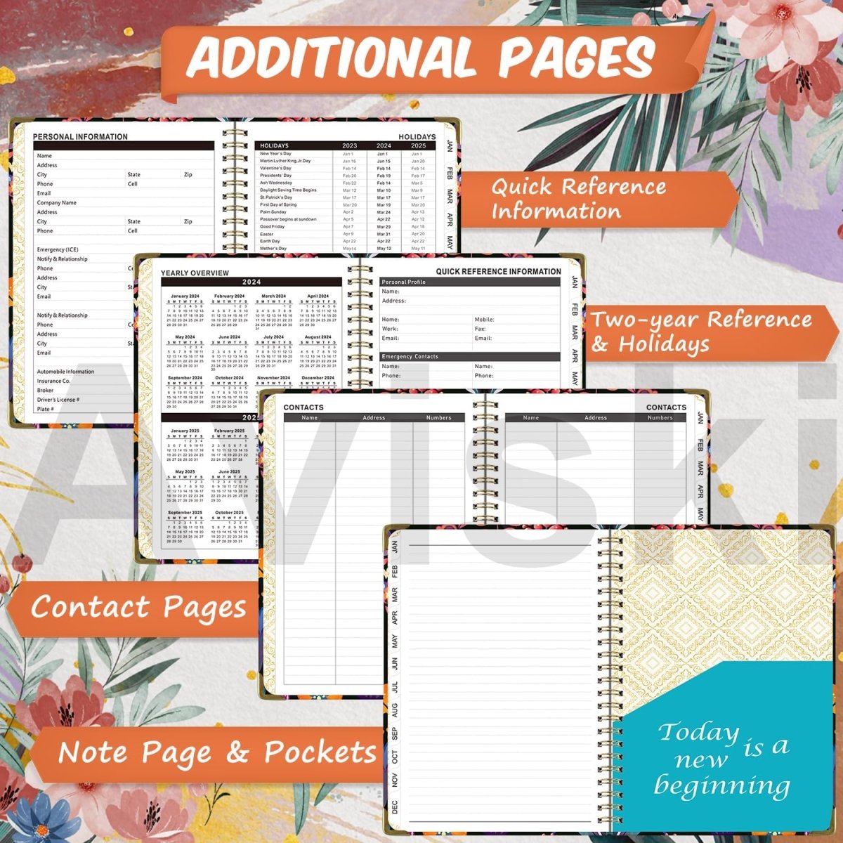 2024 Planner, Weekly & Monthly Planner  Home or Office Use for Gifts