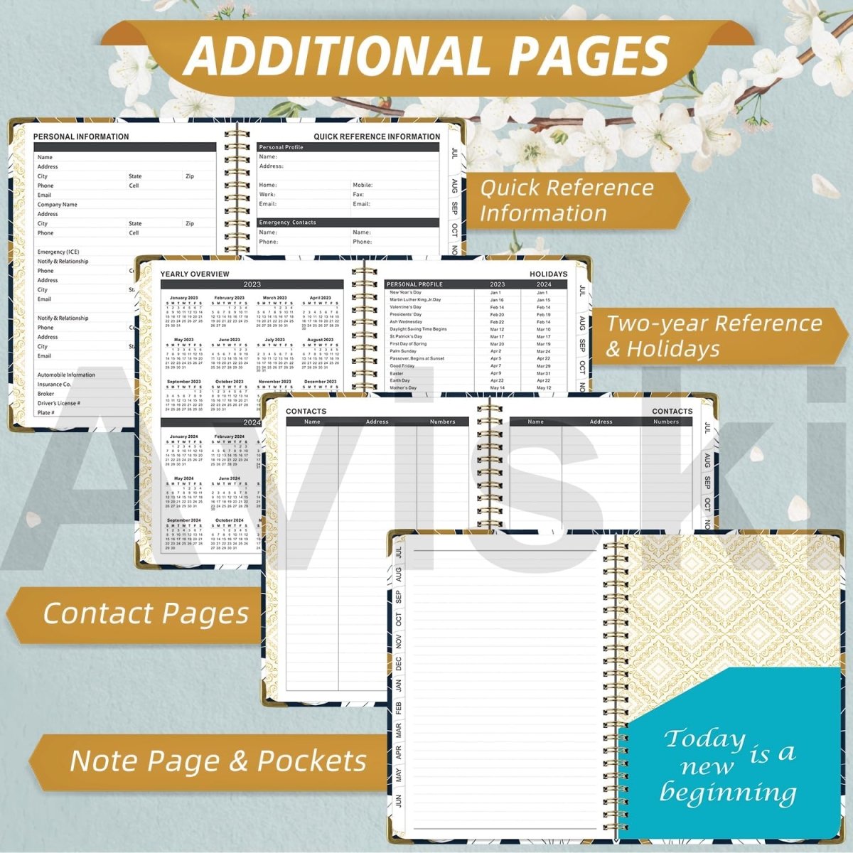 2024 Planner, Weekly & Monthly Planner  Home or Office Use for Gifts