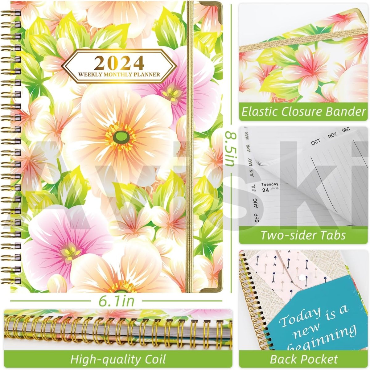 2024 Planner, Weekly & Monthly Planner  Home or Office Use for Gifts