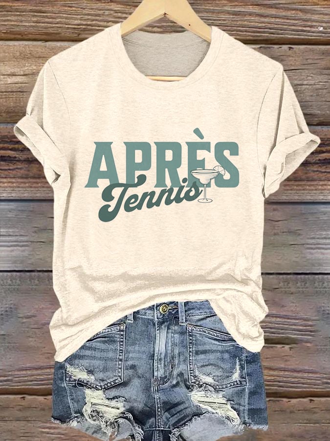 Women's Apres Tennis Print T-shirt