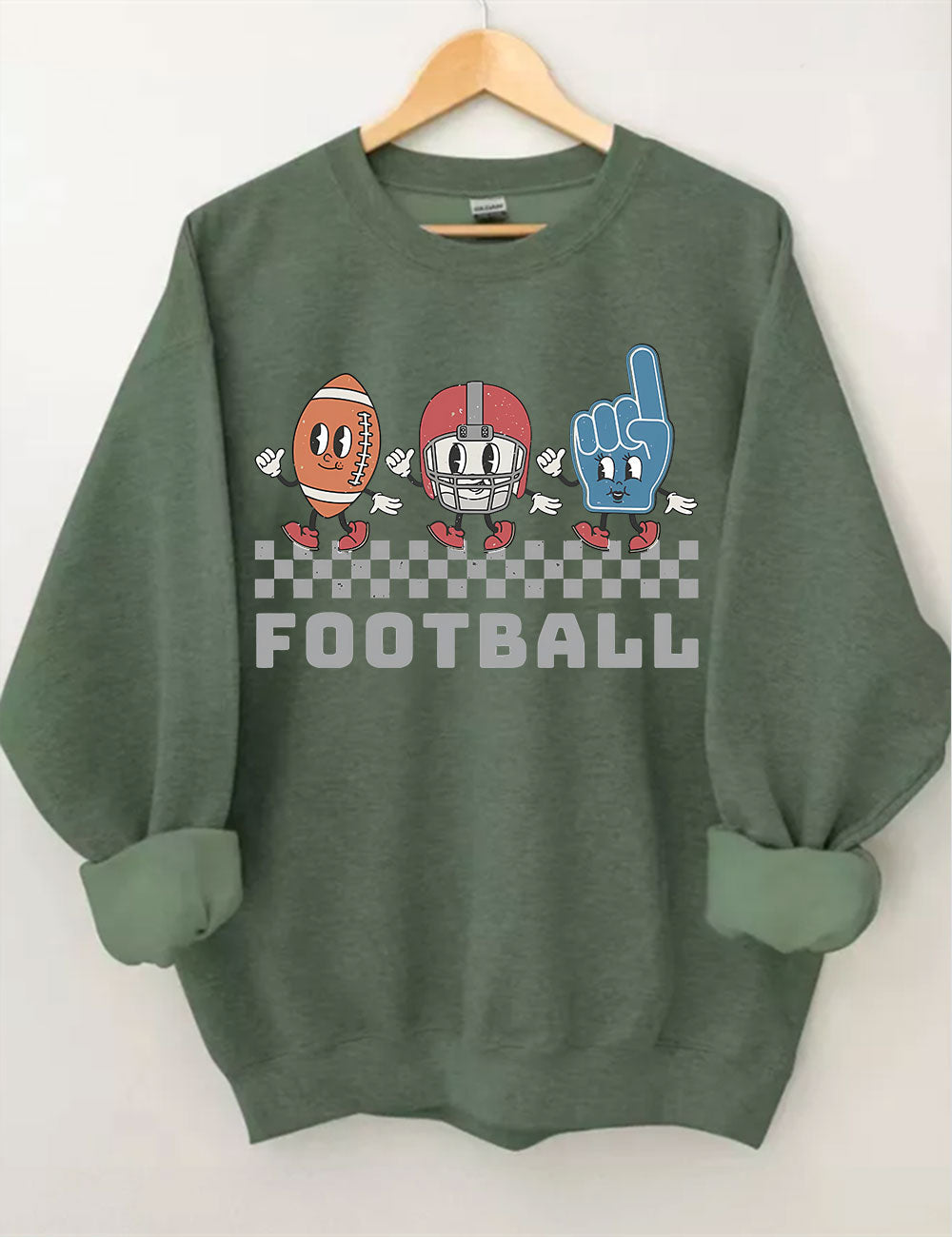 Retro Football Game Day Sweatshirt