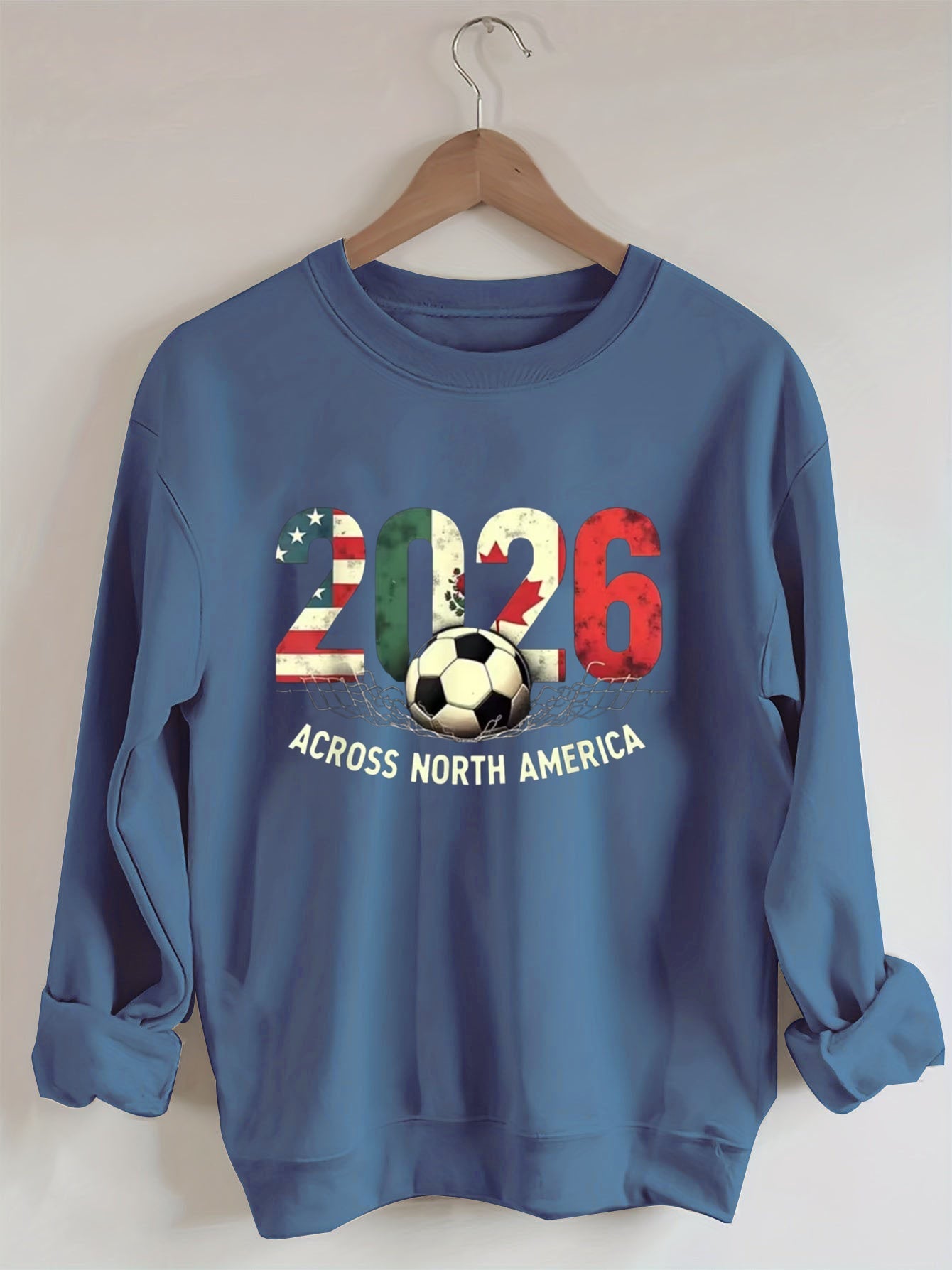 Vintage 2026 North America Soccer Sweatshirt