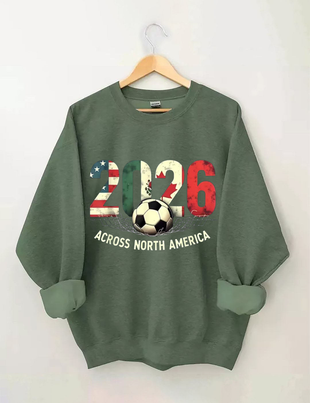 Vintage 2026 North America Soccer Sweatshirt
