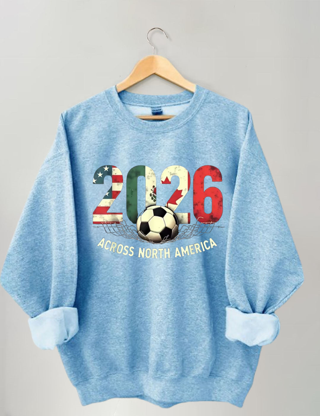 Vintage 2026 North America Soccer Sweatshirt