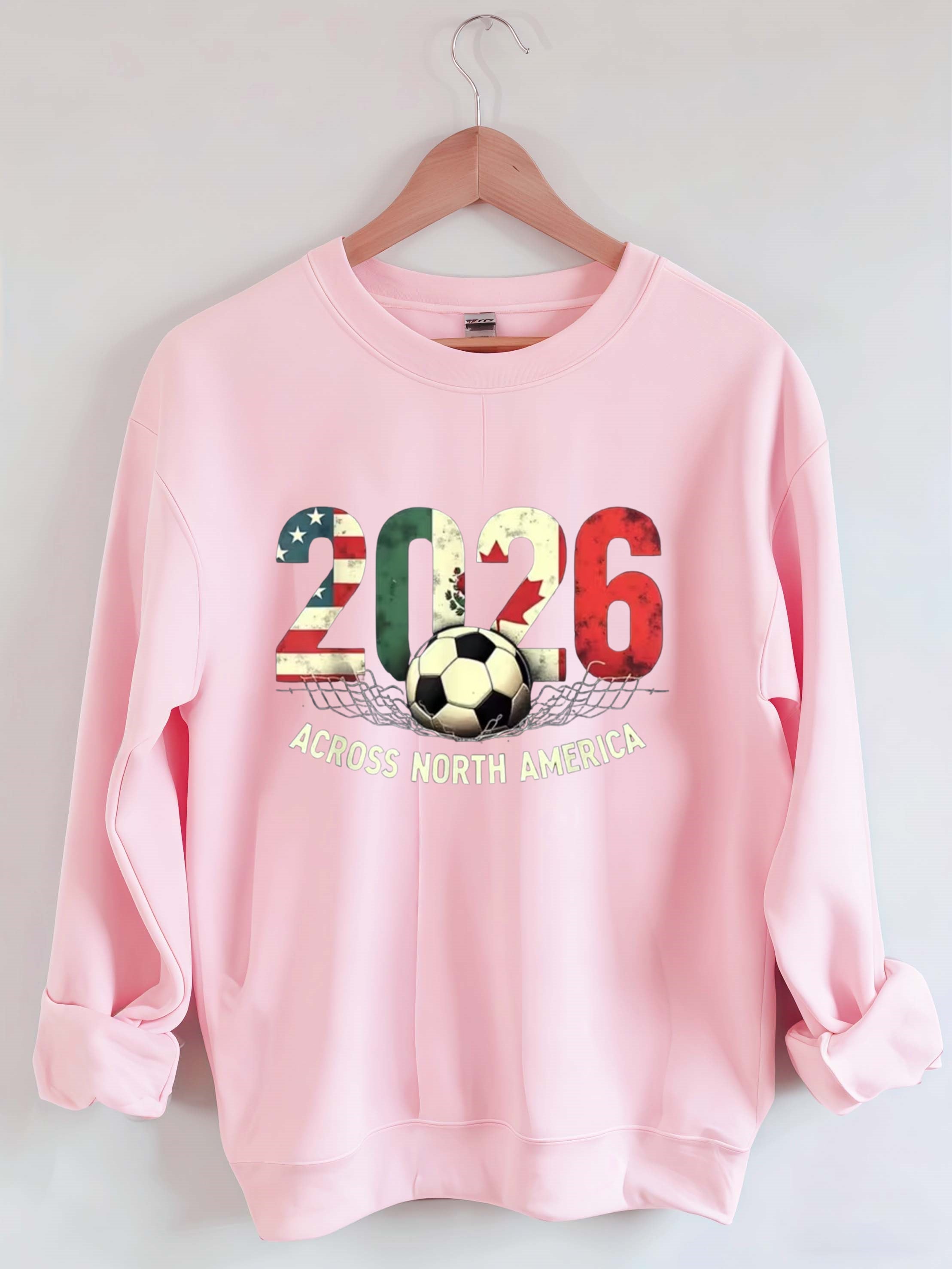 Vintage 2026 North America Soccer Sweatshirt