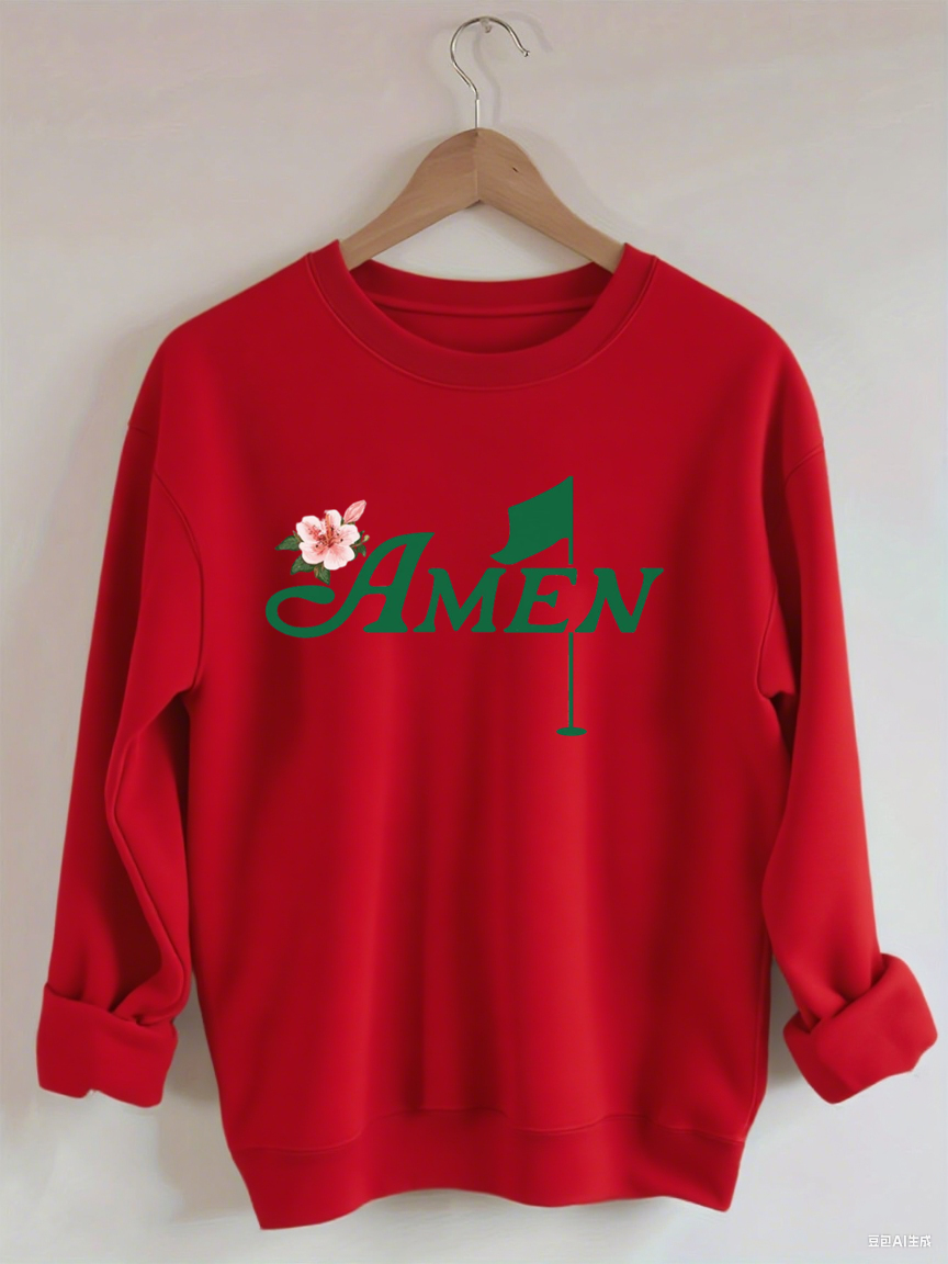 Golf Amen Azalea Pink Golf Tournament Sweatshirt