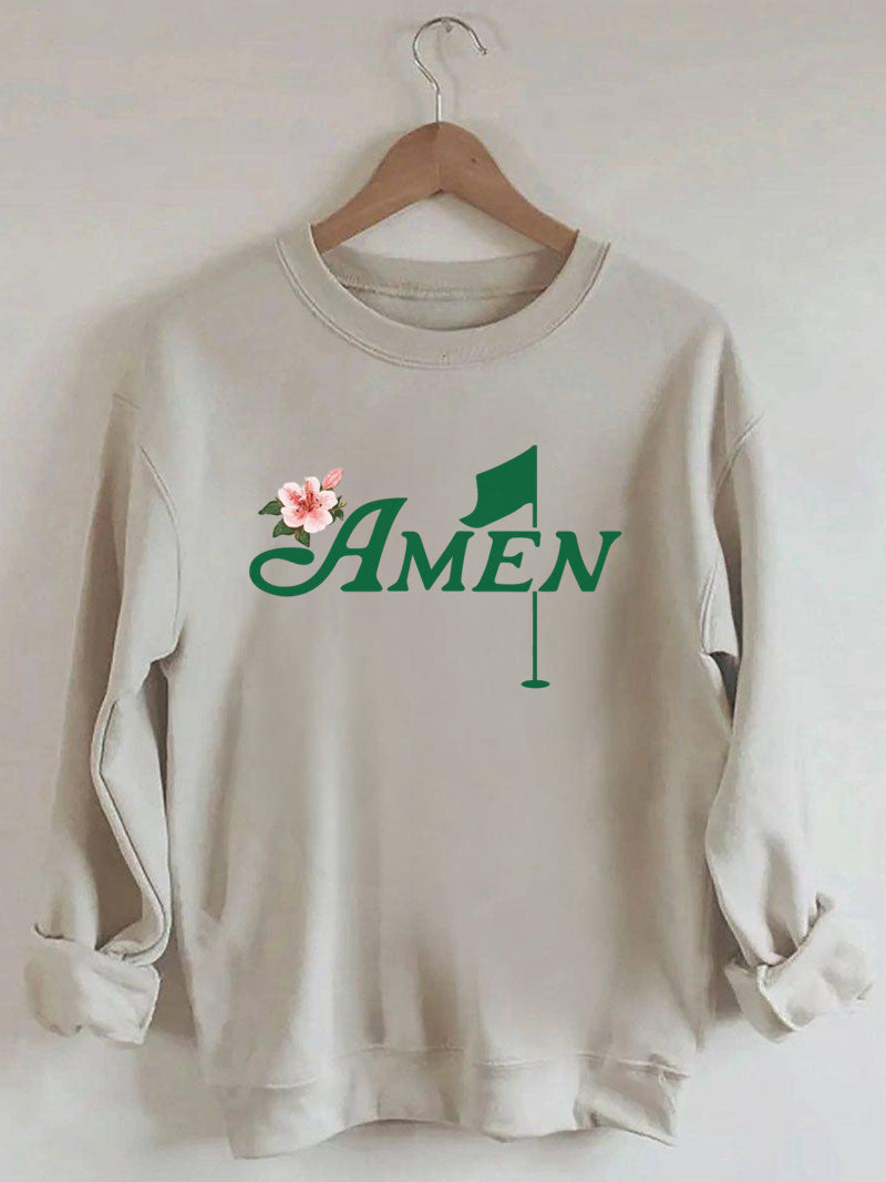 Golf Amen Azalea Pink Golf Tournament Sweatshirt