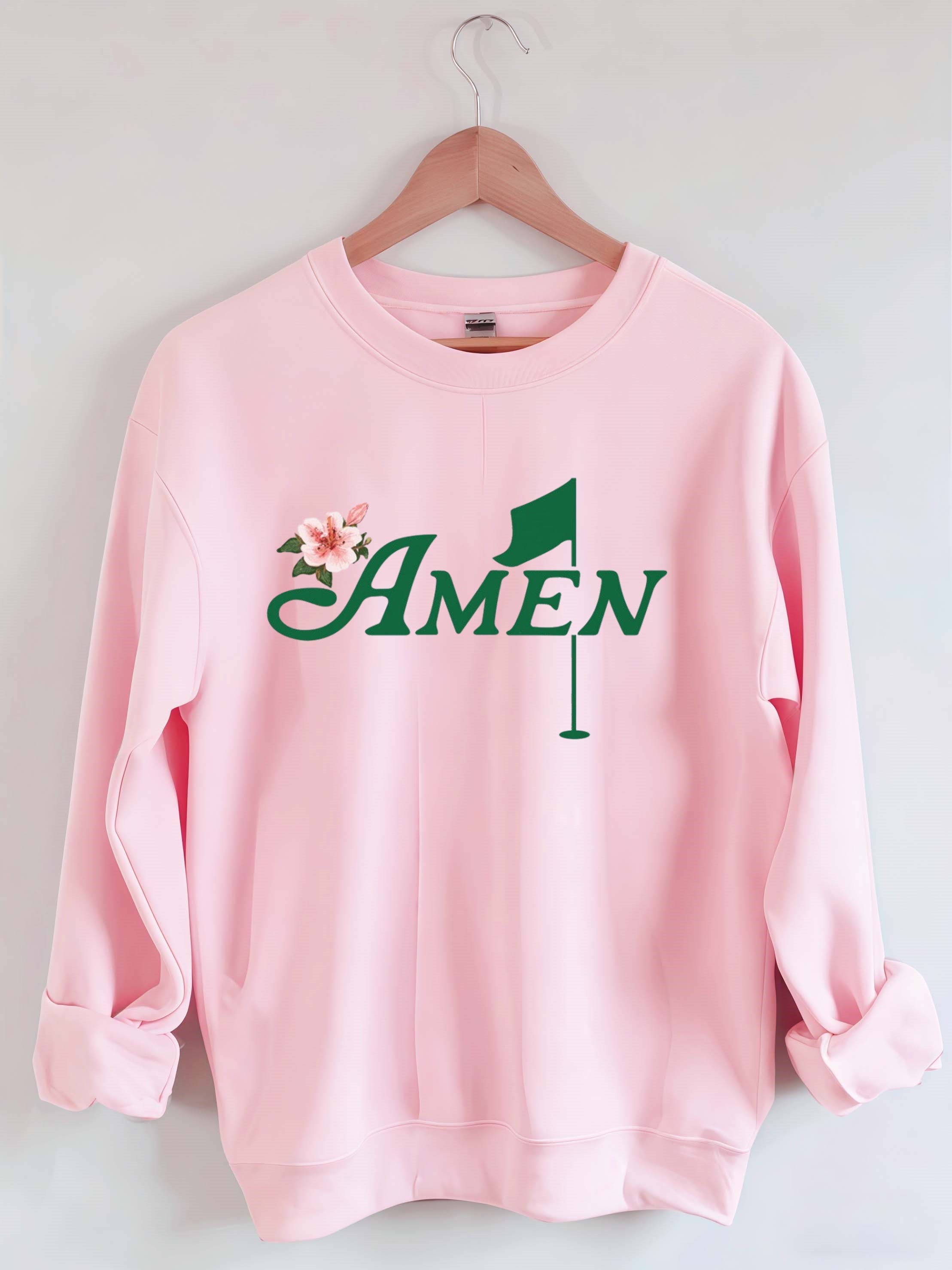 Golf Amen Azalea Pink Golf Tournament Sweatshirt