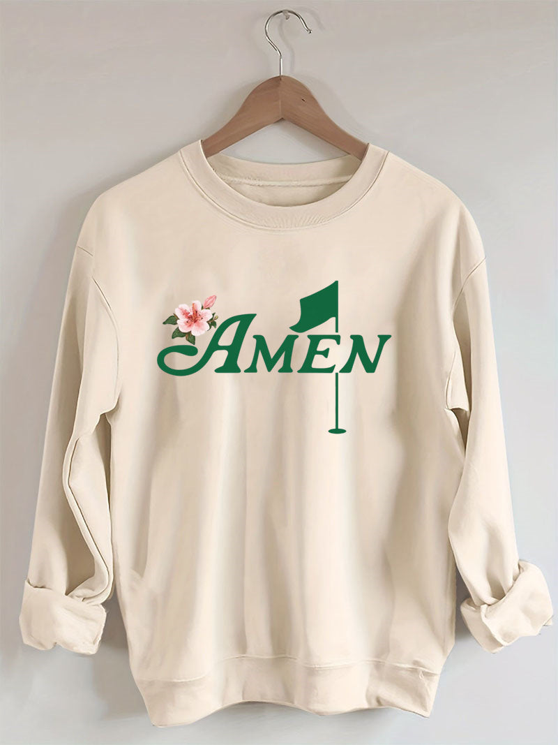 Golf Amen Azalea Pink Golf Tournament Sweatshirt