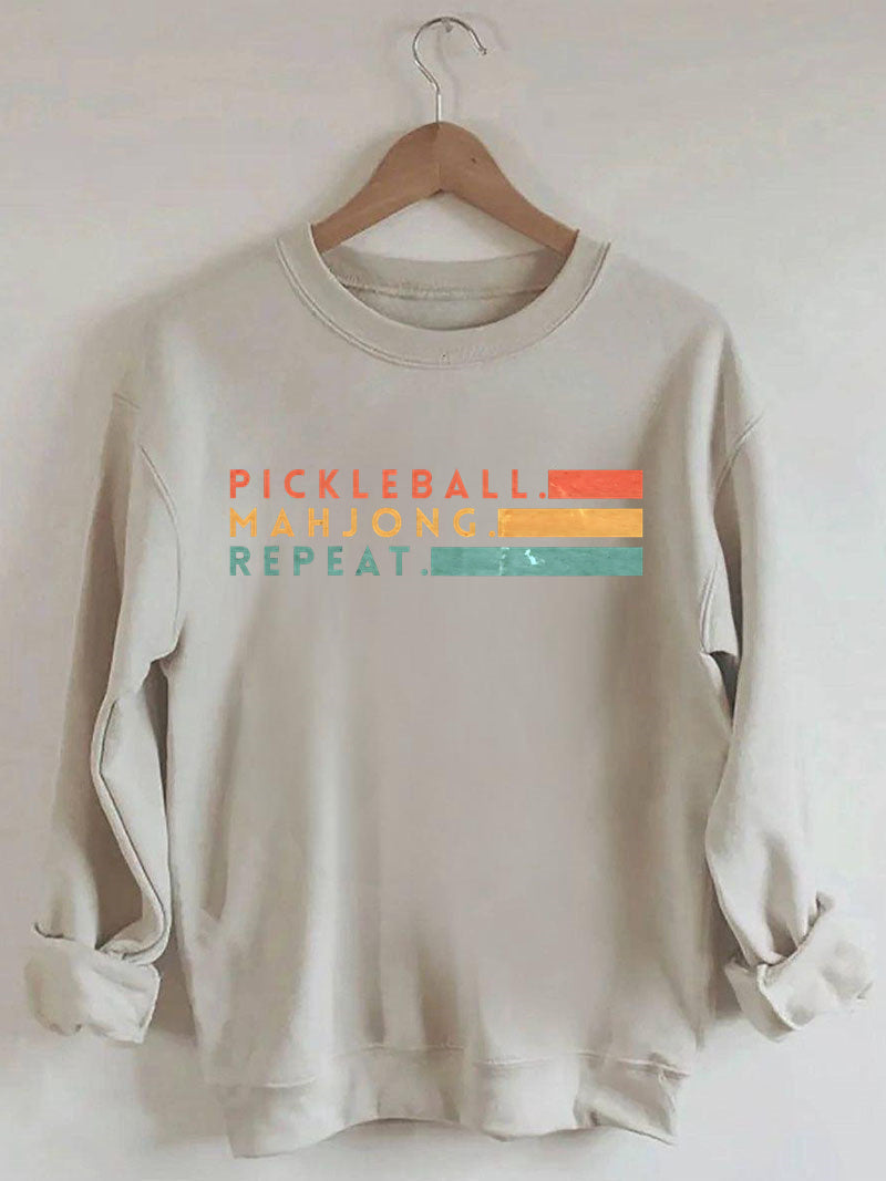 Pickleball Mahjong Repeat Sweatshirt