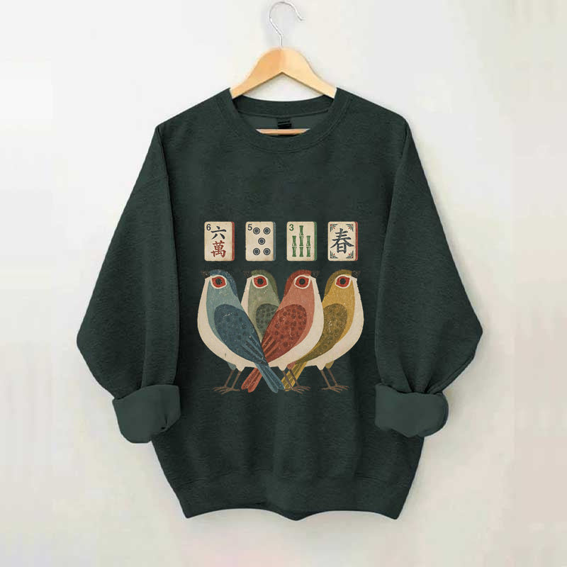 Retro Bird Bam Tile Sweatshirt