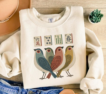 Retro Bird Bam Tile Sweatshirt