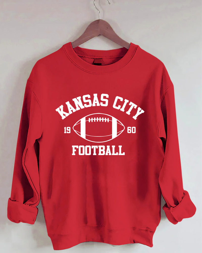 Kansas City Football Est 1960 Crewneck Sweatshirt