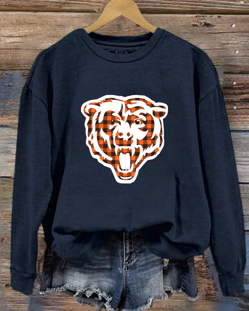 Chicago Bears Football Crewneck Sweatshirt