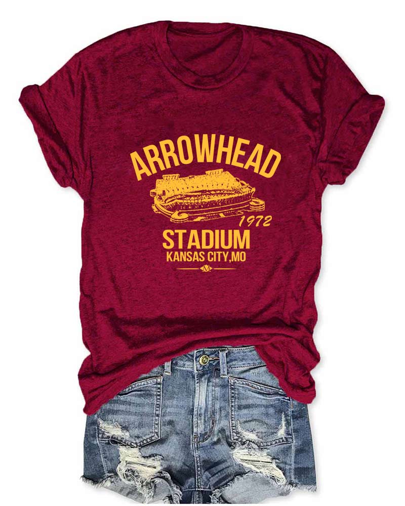 Arrowhead Stadium 1972 Football T-Shirt