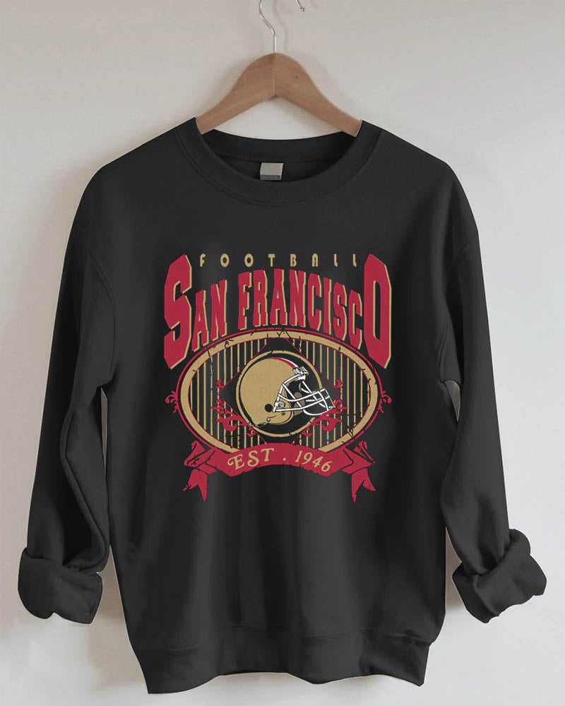 San Francisco Football Est 1946 Crewneck Sweatshirt