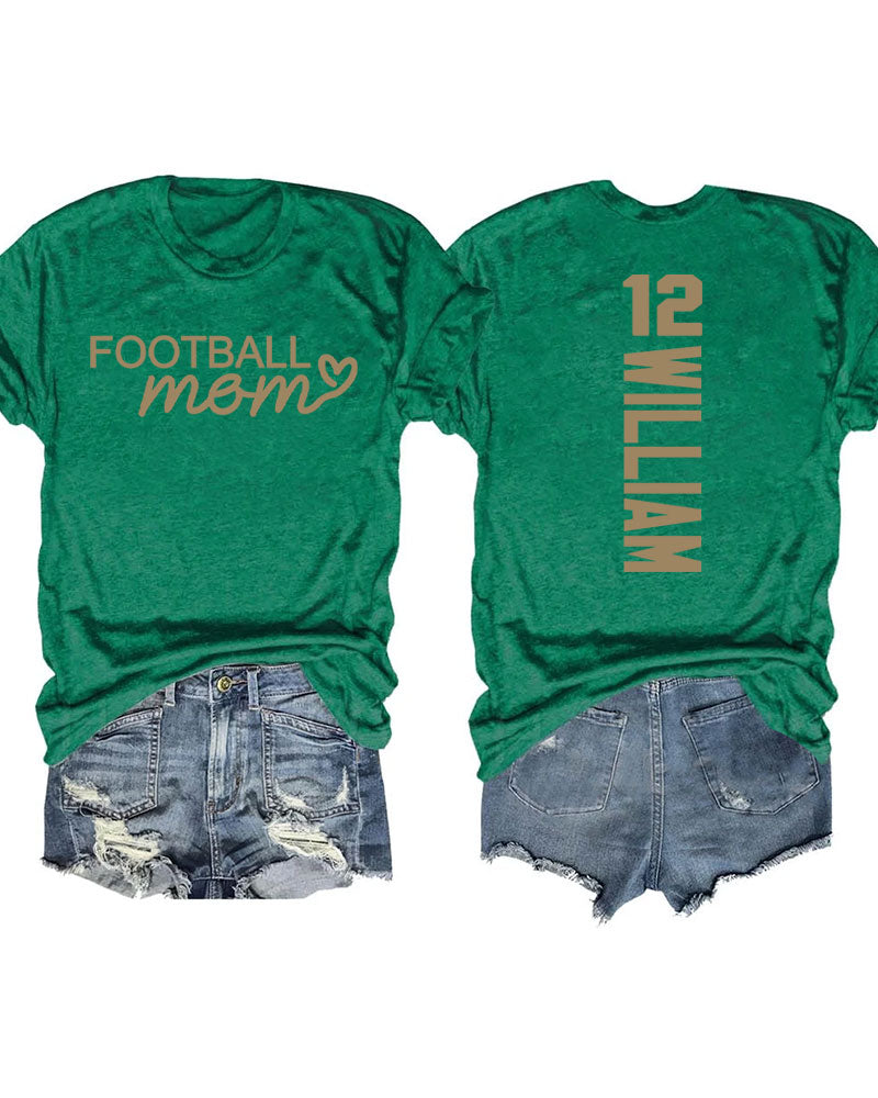 Football Mom Custom T-shirt