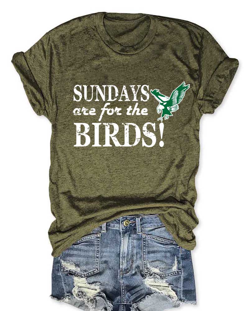 Sundays Are For The Birds Football T-Shirt