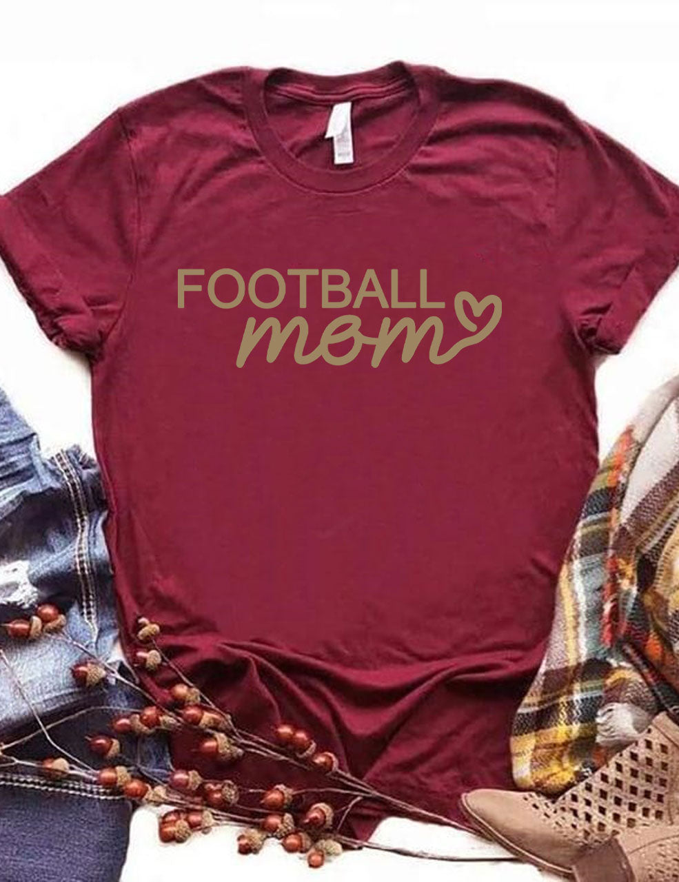 Football Mom Custom T-shirt