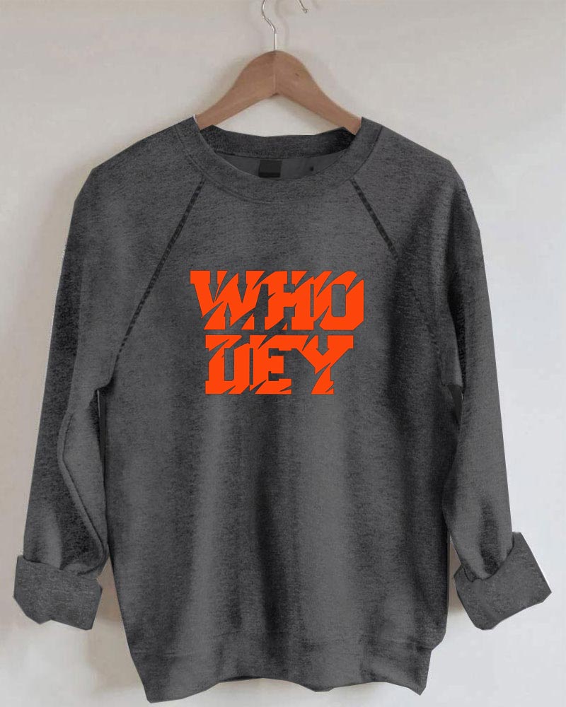 Who Dey Bengals Football Sweatshirt