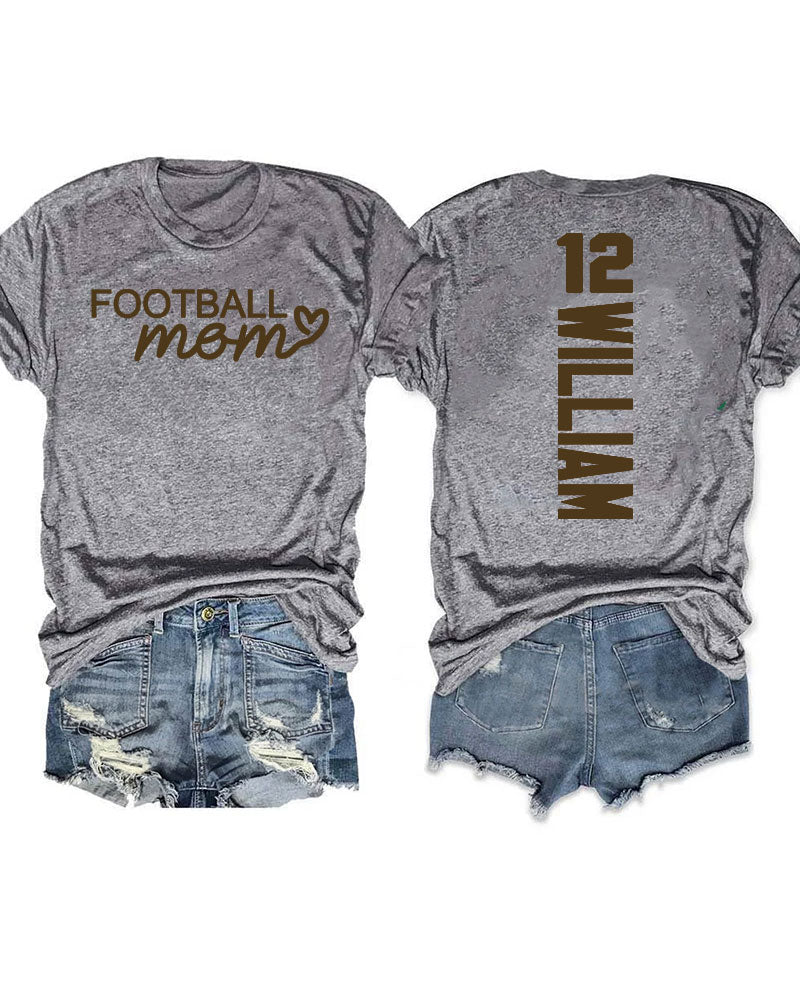 Football Mom Custom T-shirt