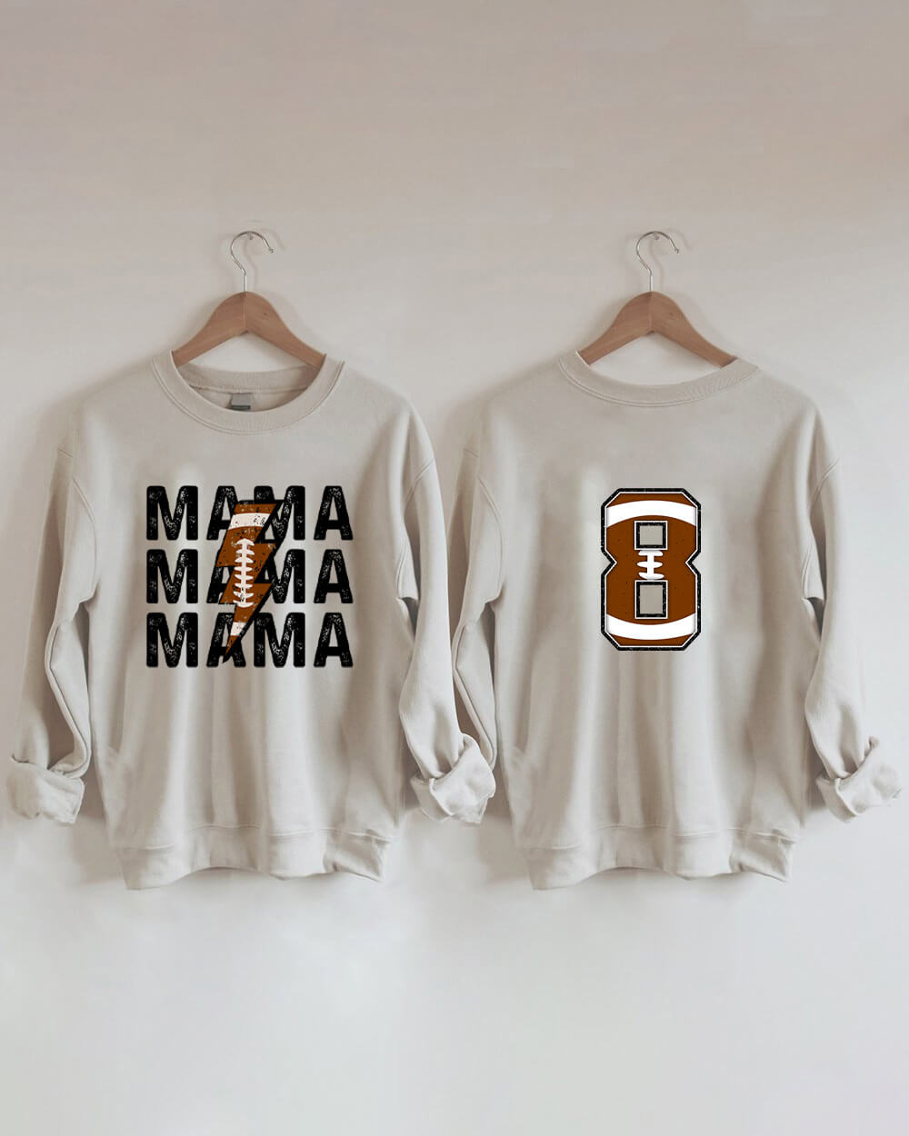 Football Mama Personalized Number Sweatshirt