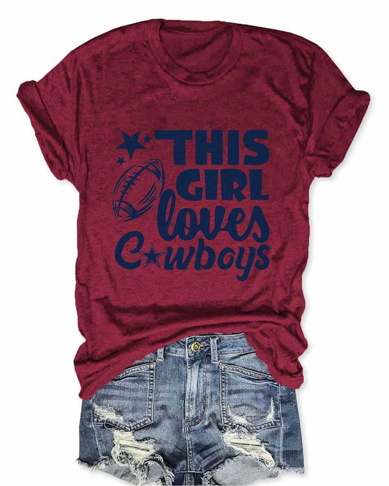 This Girl Loves Cowboys T-Shirt