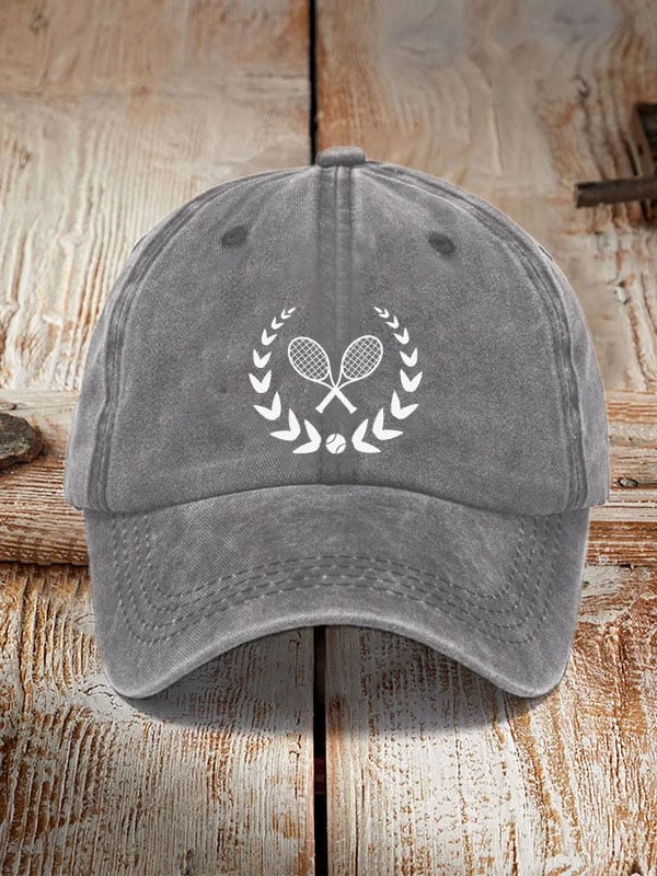 Women's tennis print hat