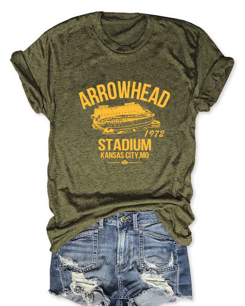 Arrowhead Stadium 1972 Football T-Shirt