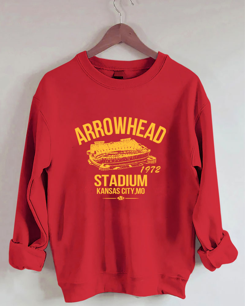 Arrowhead Stadium 1972 Football Crewneck Sweatshirt