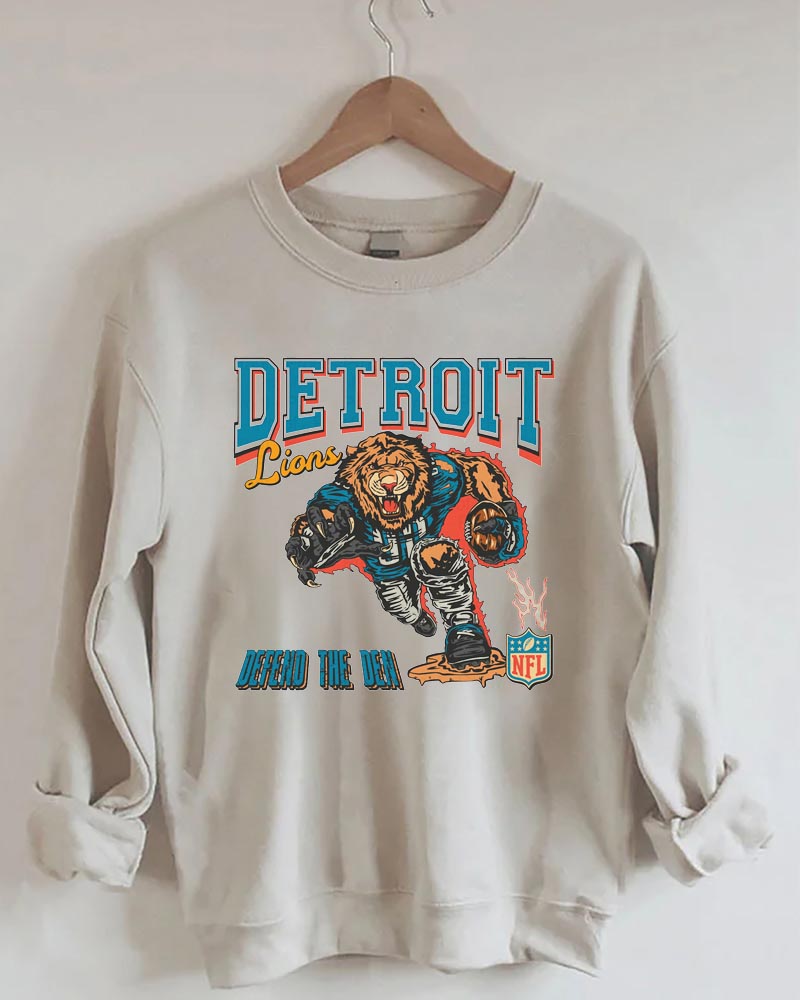 Detroit Lions Football Sweatshirt