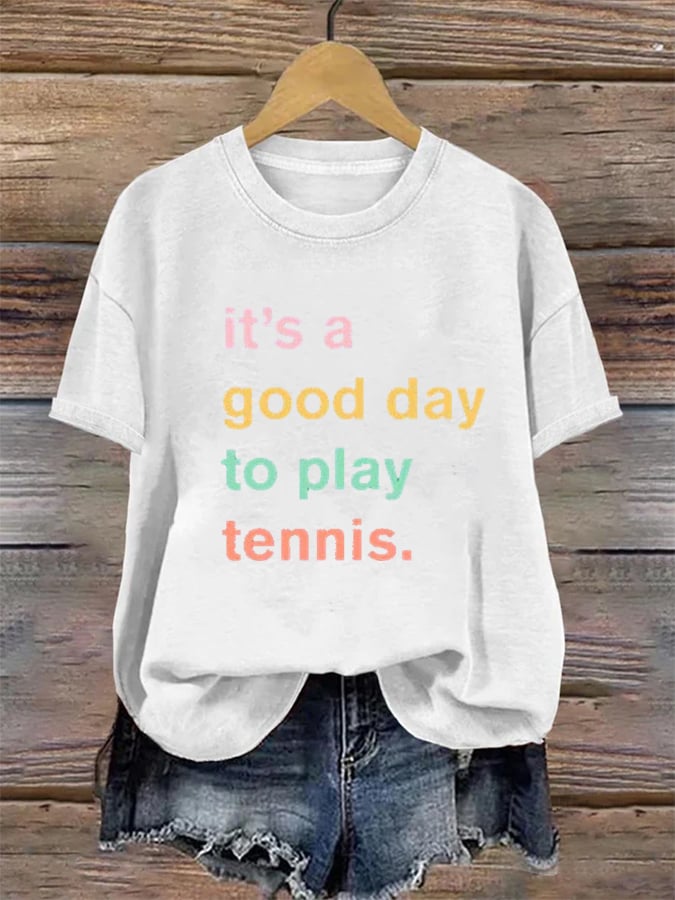 Women's Apres Tennis Print T-shirt