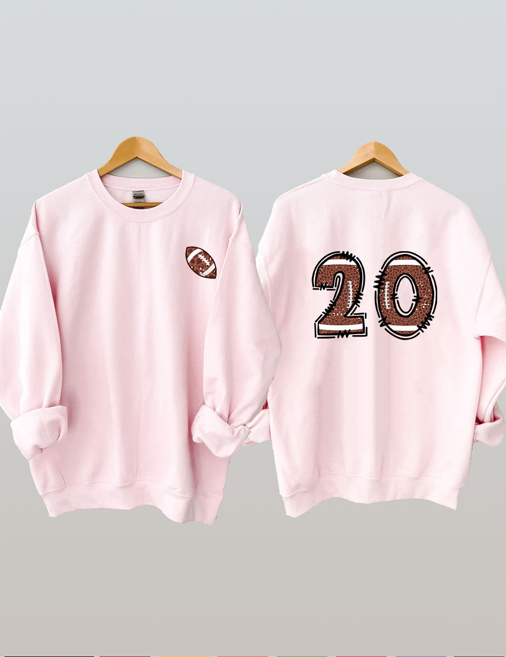 Custom Football Number Sweatshirt