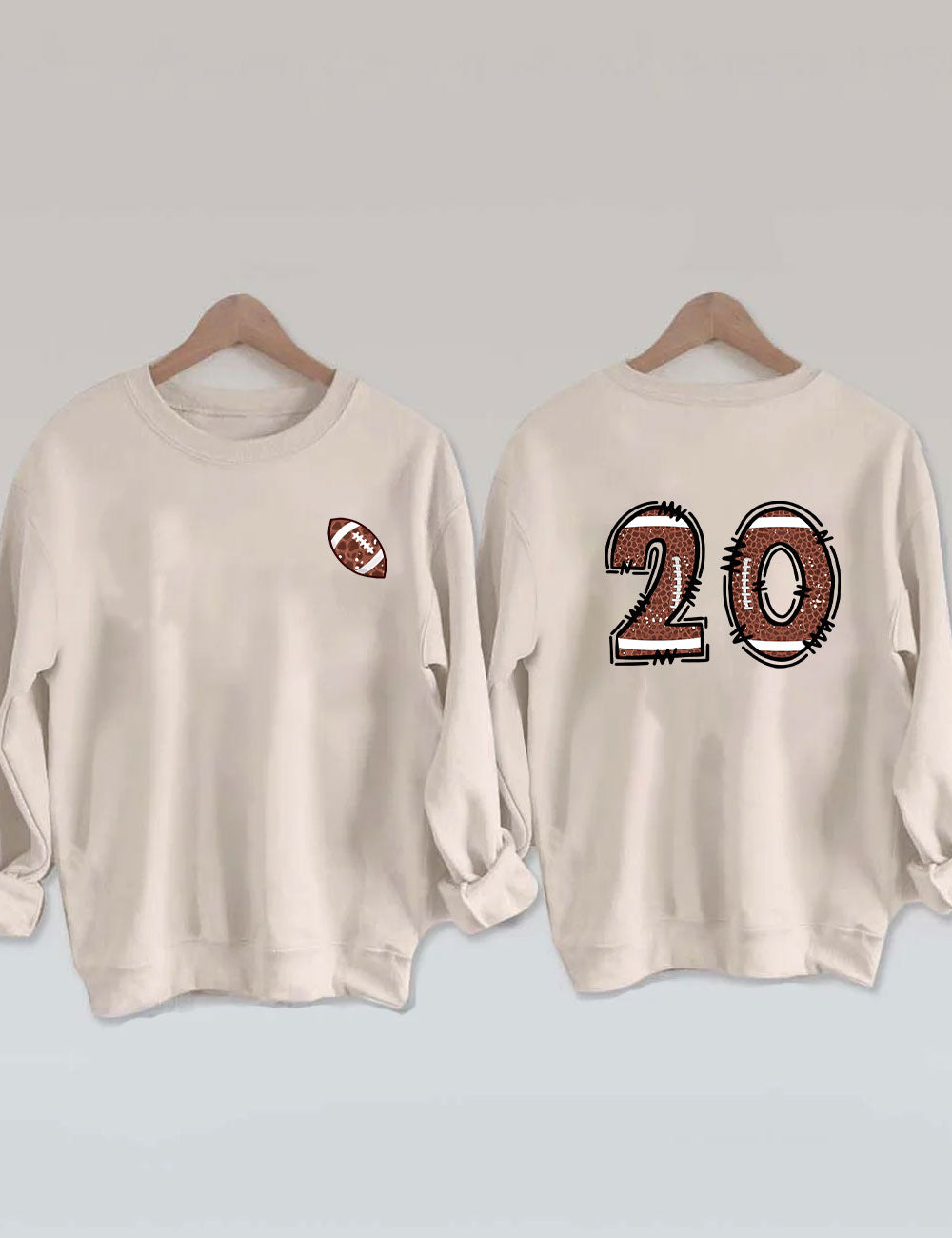 Custom Football Number Sweatshirt