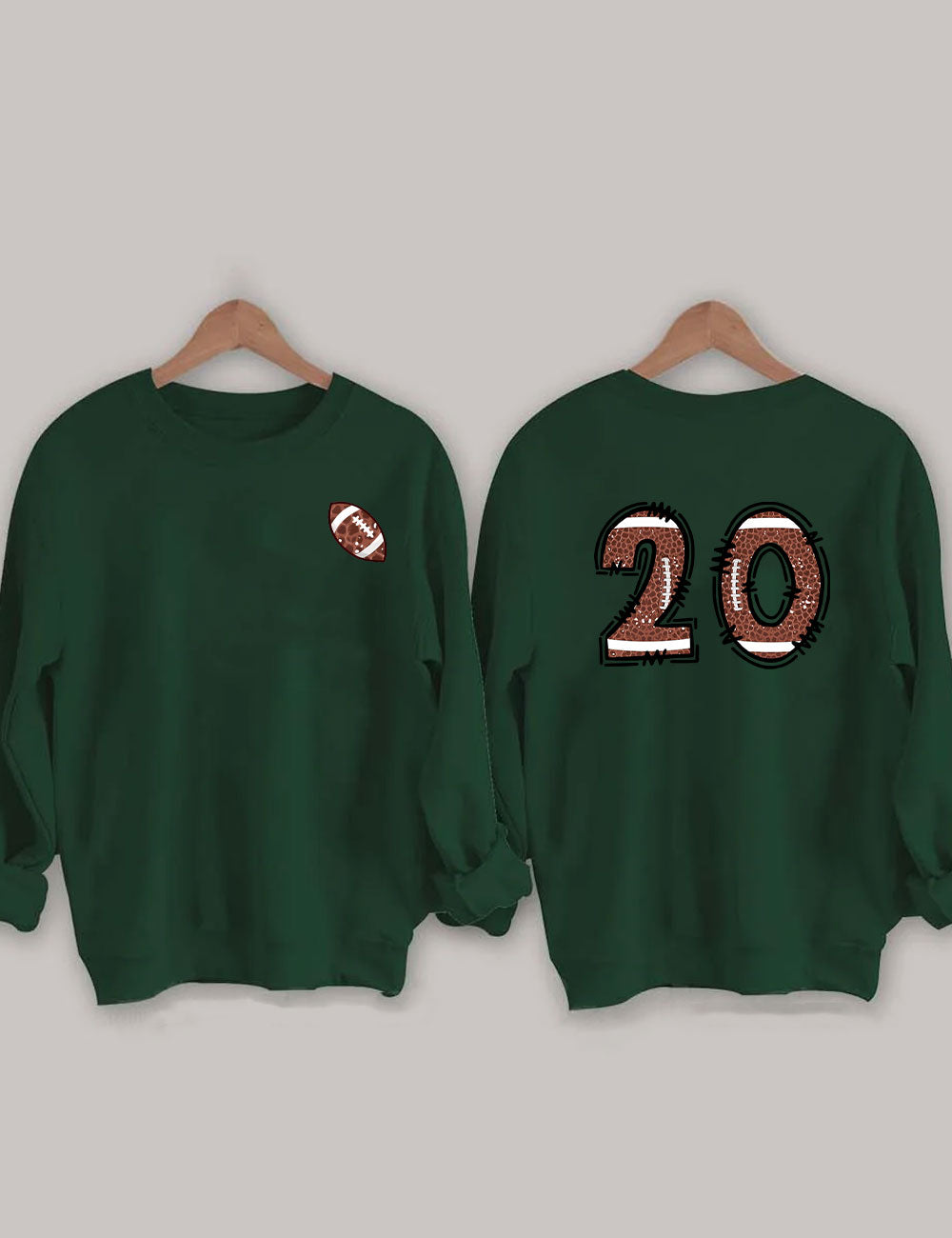 Custom Football Number Sweatshirt