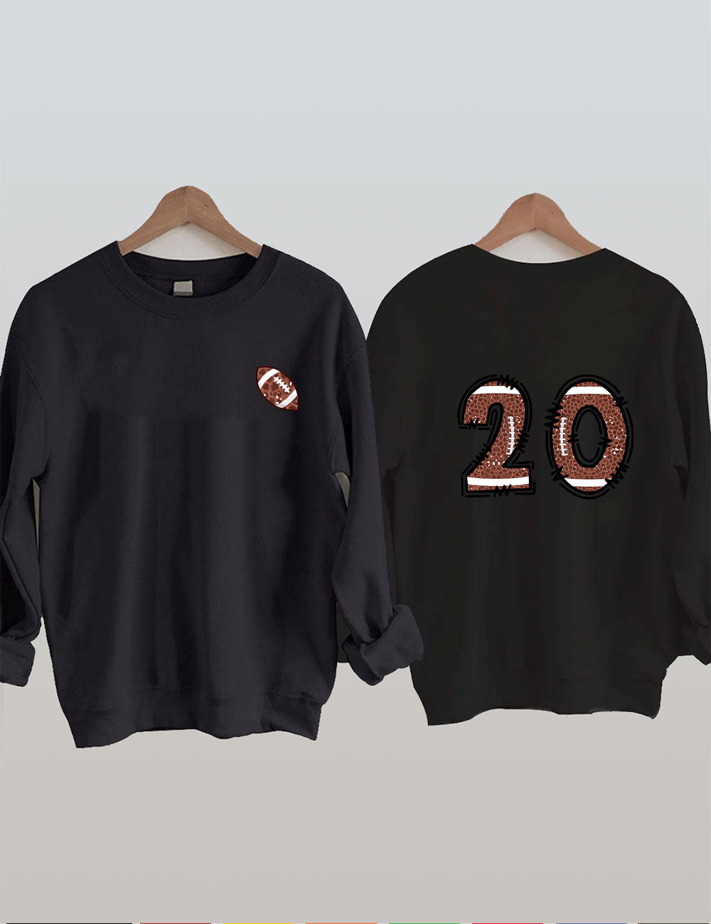 Custom Football Number Sweatshirt