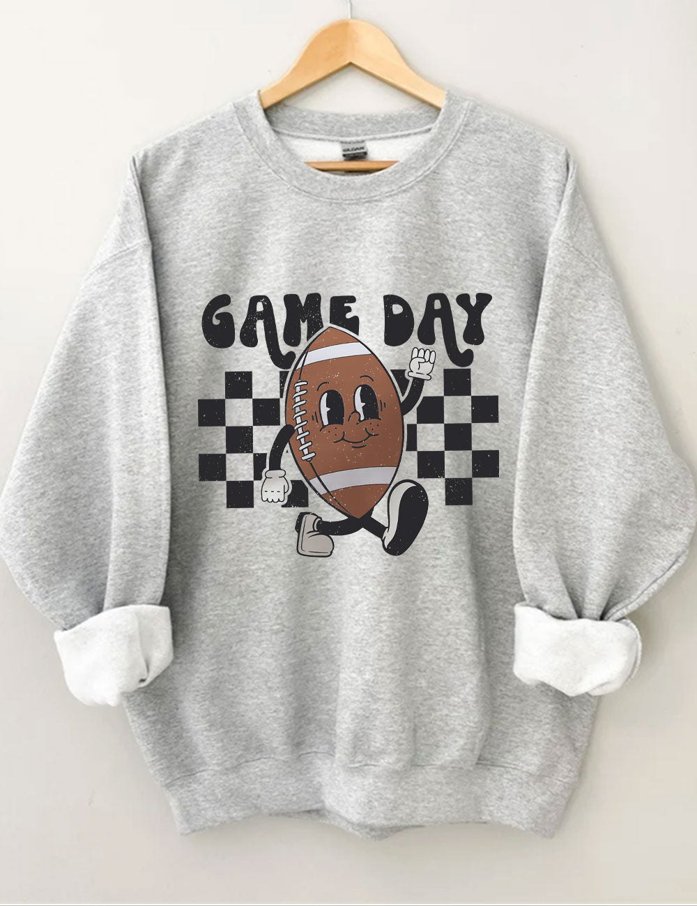 Retro Football Game Day Sweatshirt