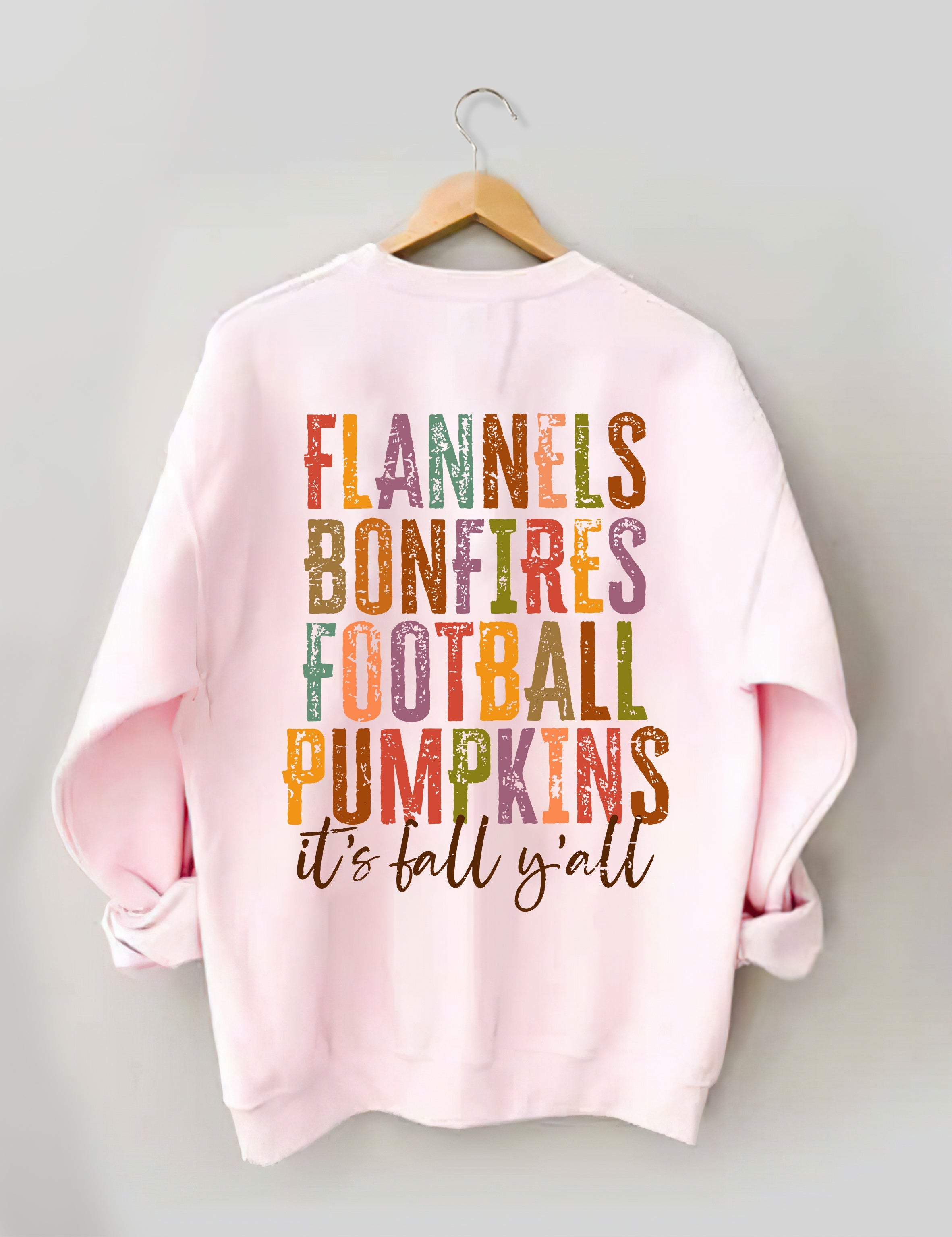 Flannels Bonfires Football Pumpkins Sweatshirt