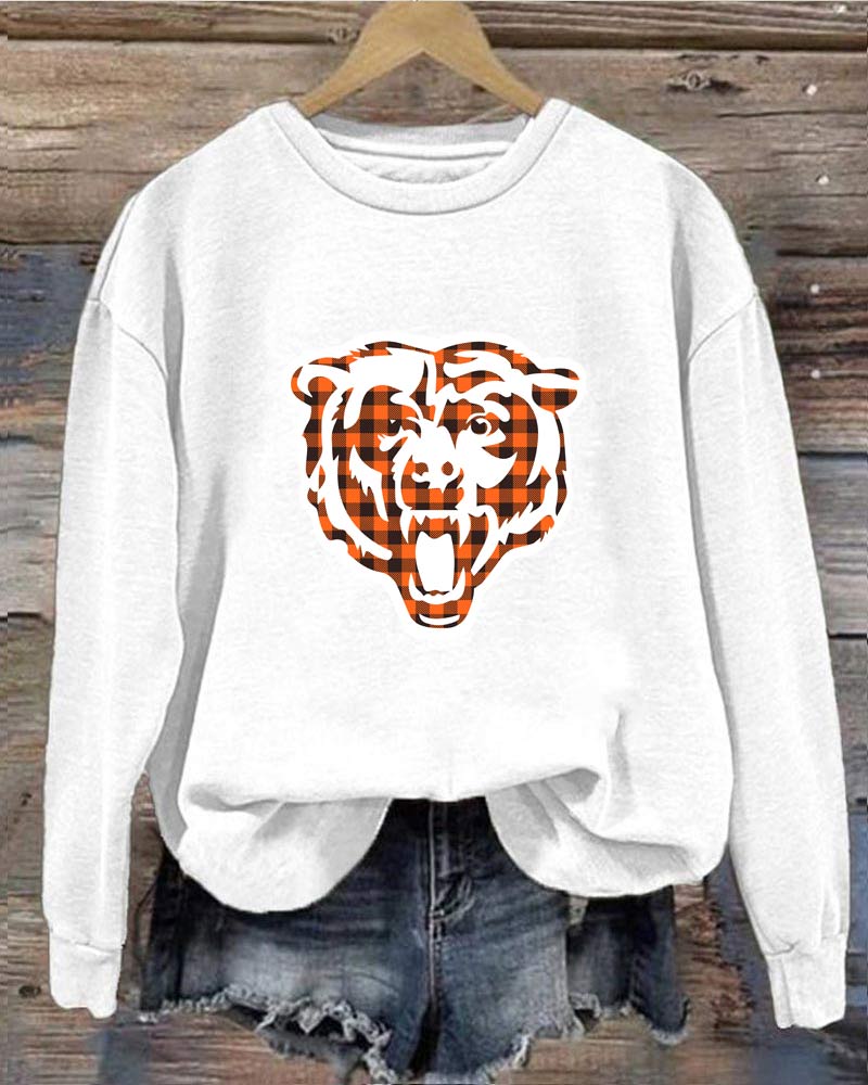 Chicago Bears Football Crewneck Sweatshirt