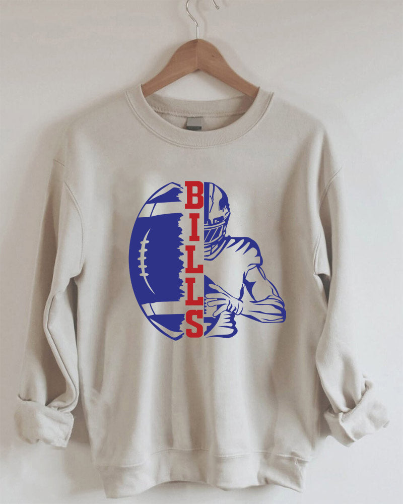 Bills Football Player Sweatshirt