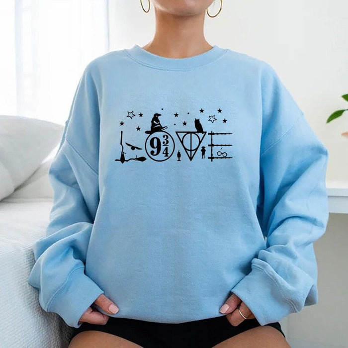 Hogwarts School Funny Printed Sweatshirt