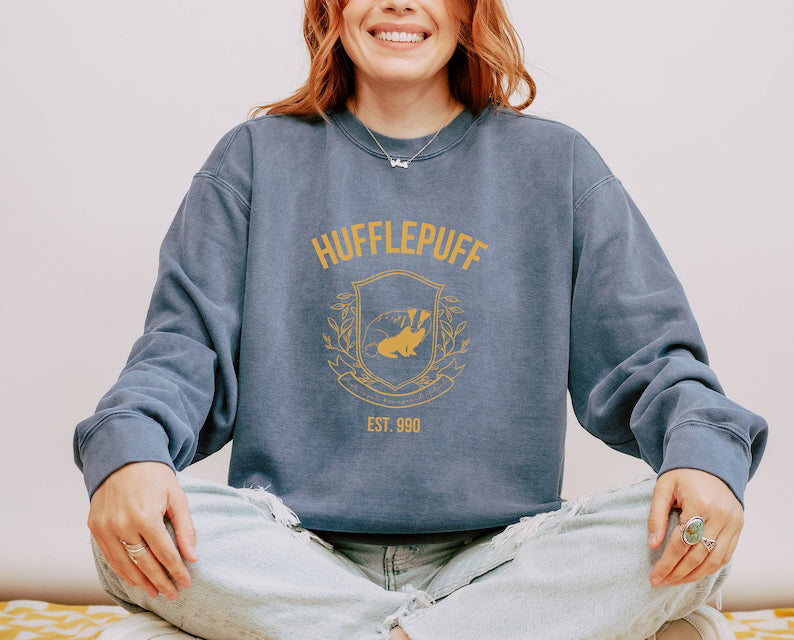 Hufflepuff Comfort Colors Sweatshirt
