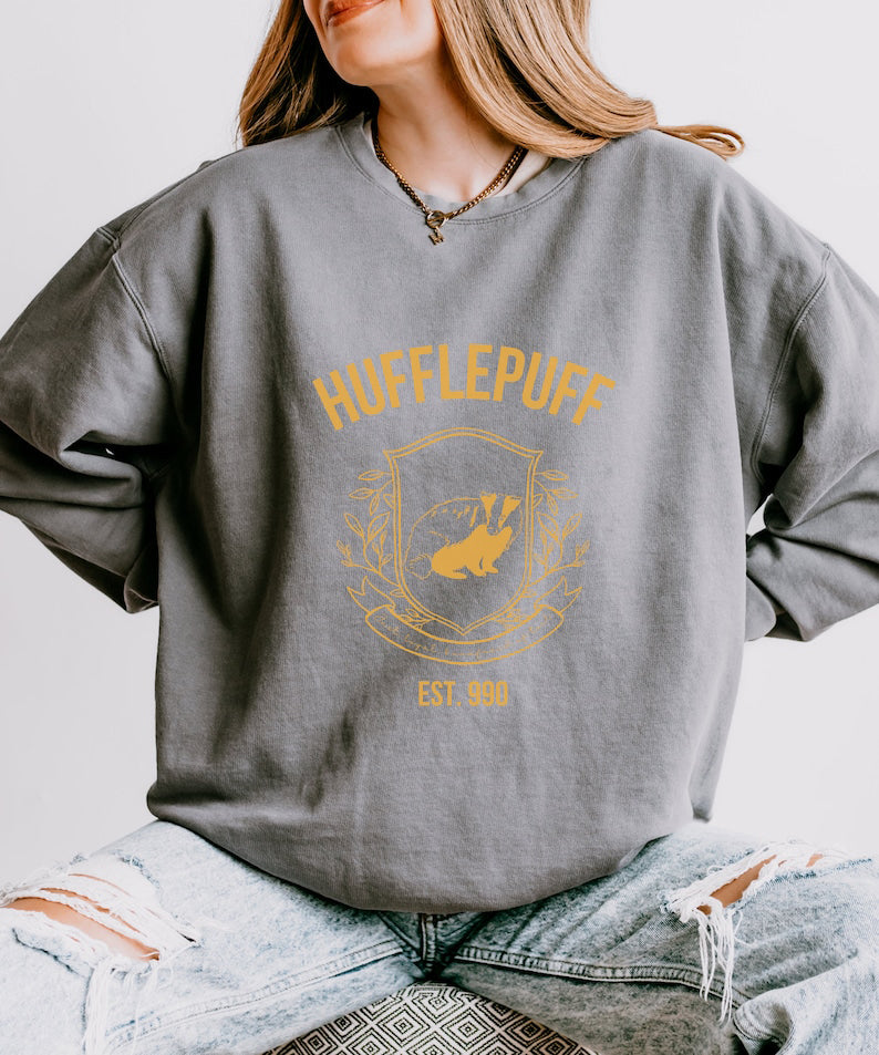 Hufflepuff Comfort Colors Sweatshirt