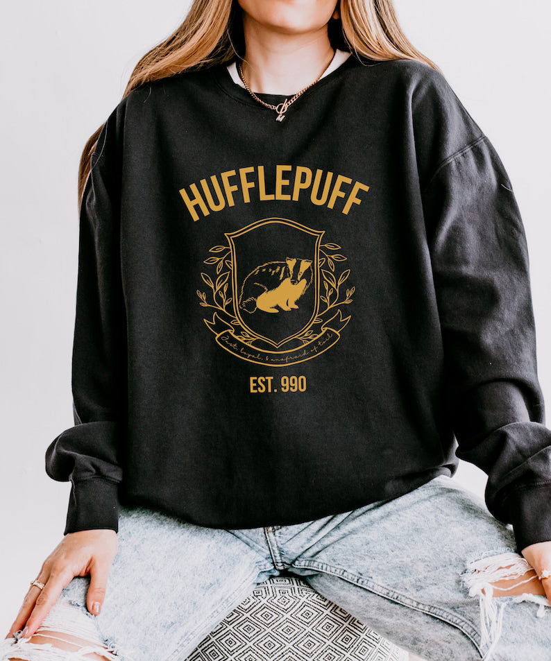 Hufflepuff Comfort Colors Sweatshirt
