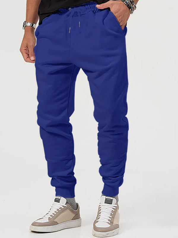 Men's lace-up casual trousers
