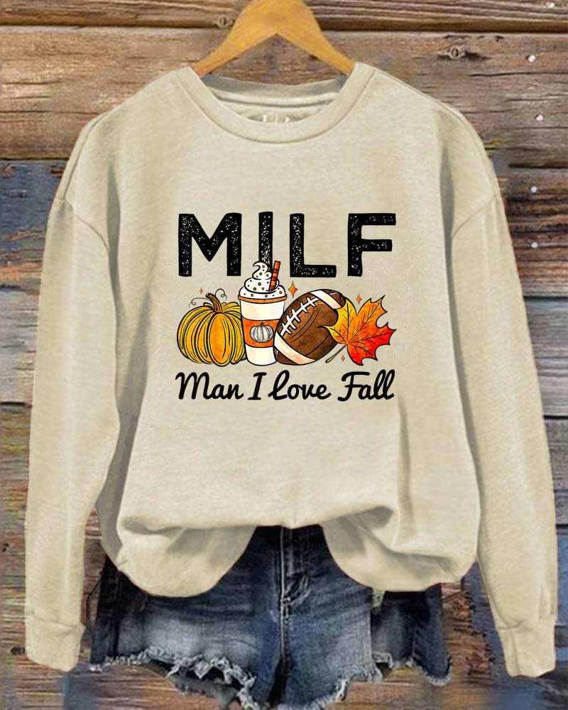 MILF Man I Love Fall Football Season Sweatshirt