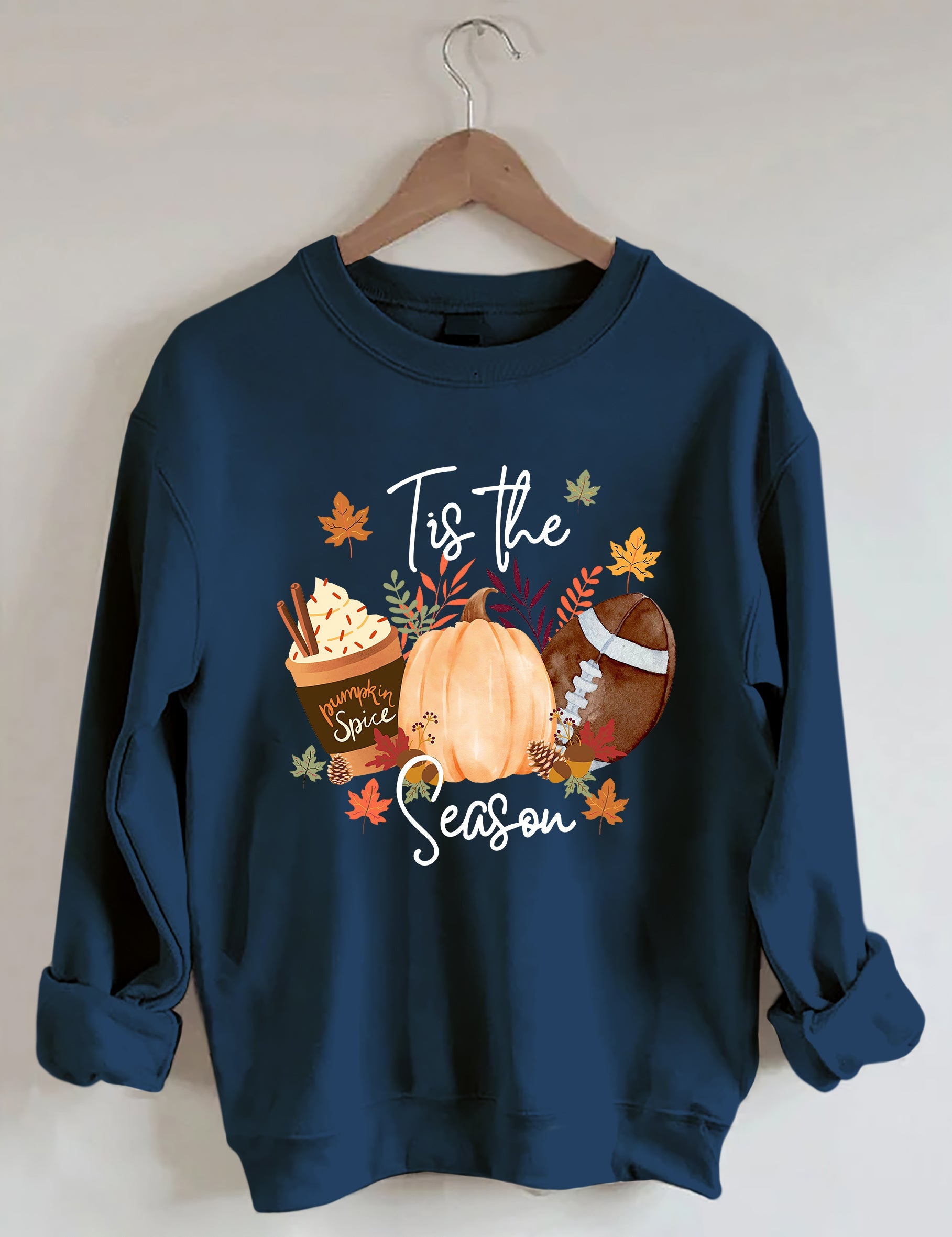 Flannels Bonfires Football Pumpkins Sweatshirt