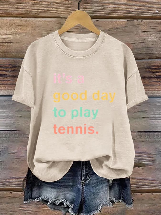 Women's Apres Tennis Print T-shirt